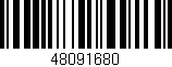 Código de barras (EAN, GTIN, SKU, ISBN): '48091680'