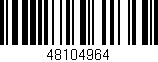 Código de barras (EAN, GTIN, SKU, ISBN): '48104964'