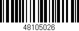 Código de barras (EAN, GTIN, SKU, ISBN): '48105026'