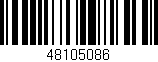 Código de barras (EAN, GTIN, SKU, ISBN): '48105086'