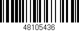 Código de barras (EAN, GTIN, SKU, ISBN): '48105436'