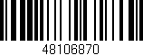 Código de barras (EAN, GTIN, SKU, ISBN): '48106870'
