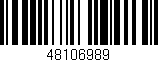 Código de barras (EAN, GTIN, SKU, ISBN): '48106989'