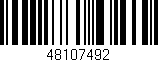 Código de barras (EAN, GTIN, SKU, ISBN): '48107492'