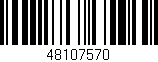 Código de barras (EAN, GTIN, SKU, ISBN): '48107570'