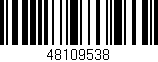 Código de barras (EAN, GTIN, SKU, ISBN): '48109538'