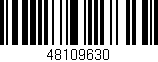 Código de barras (EAN, GTIN, SKU, ISBN): '48109630'