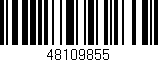 Código de barras (EAN, GTIN, SKU, ISBN): '48109855'