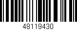 Código de barras (EAN, GTIN, SKU, ISBN): '48119430'