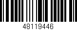 Código de barras (EAN, GTIN, SKU, ISBN): '48119446'