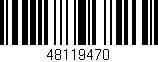 Código de barras (EAN, GTIN, SKU, ISBN): '48119470'