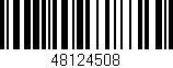 Código de barras (EAN, GTIN, SKU, ISBN): '48124508'