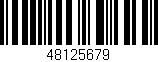 Código de barras (EAN, GTIN, SKU, ISBN): '48125679'