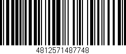 Código de barras (EAN, GTIN, SKU, ISBN): '4812571487748'