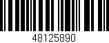 Código de barras (EAN, GTIN, SKU, ISBN): '48125890'