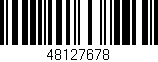 Código de barras (EAN, GTIN, SKU, ISBN): '48127678'