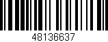 Código de barras (EAN, GTIN, SKU, ISBN): '48136637'