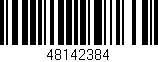 Código de barras (EAN, GTIN, SKU, ISBN): '48142384'