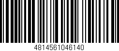 Código de barras (EAN, GTIN, SKU, ISBN): '4814561046140'