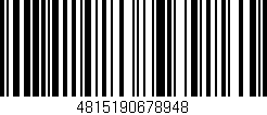 Código de barras (EAN, GTIN, SKU, ISBN): '4815190678948'