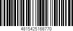 Código de barras (EAN, GTIN, SKU, ISBN): '4815425168770'