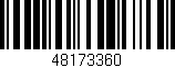 Código de barras (EAN, GTIN, SKU, ISBN): '48173360'