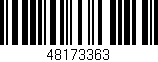 Código de barras (EAN, GTIN, SKU, ISBN): '48173363'