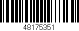 Código de barras (EAN, GTIN, SKU, ISBN): '48175351'