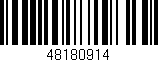 Código de barras (EAN, GTIN, SKU, ISBN): '48180914'