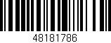 Código de barras (EAN, GTIN, SKU, ISBN): '48181786'