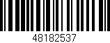 Código de barras (EAN, GTIN, SKU, ISBN): '48182537'