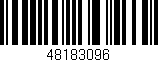 Código de barras (EAN, GTIN, SKU, ISBN): '48183096'