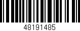 Código de barras (EAN, GTIN, SKU, ISBN): '48191485'