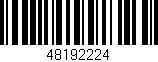 Código de barras (EAN, GTIN, SKU, ISBN): '48192224'