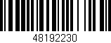 Código de barras (EAN, GTIN, SKU, ISBN): '48192230'