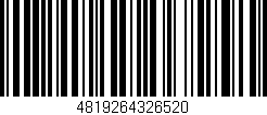 Código de barras (EAN, GTIN, SKU, ISBN): '4819264326520'