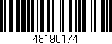 Código de barras (EAN, GTIN, SKU, ISBN): '48196174'