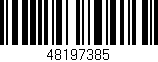 Código de barras (EAN, GTIN, SKU, ISBN): '48197385'