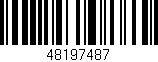 Código de barras (EAN, GTIN, SKU, ISBN): '48197487'