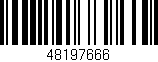 Código de barras (EAN, GTIN, SKU, ISBN): '48197666'