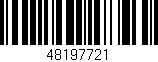 Código de barras (EAN, GTIN, SKU, ISBN): '48197721'