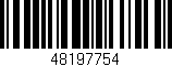 Código de barras (EAN, GTIN, SKU, ISBN): '48197754'