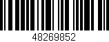 Código de barras (EAN, GTIN, SKU, ISBN): '48269852'