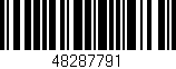 Código de barras (EAN, GTIN, SKU, ISBN): '48287791'