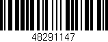 Código de barras (EAN, GTIN, SKU, ISBN): '48291147'