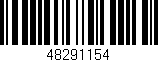 Código de barras (EAN, GTIN, SKU, ISBN): '48291154'