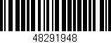 Código de barras (EAN, GTIN, SKU, ISBN): '48291948'