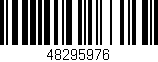 Código de barras (EAN, GTIN, SKU, ISBN): '48295976'