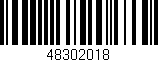 Código de barras (EAN, GTIN, SKU, ISBN): '48302018'