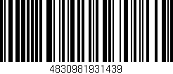 Código de barras (EAN, GTIN, SKU, ISBN): '4830981931439'